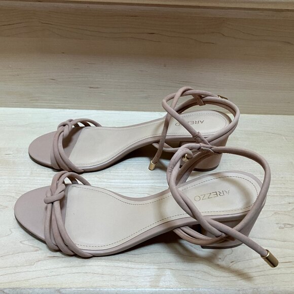 Arezzo Camila women leather strappy cream/beige sandals - Picture 2 of 6